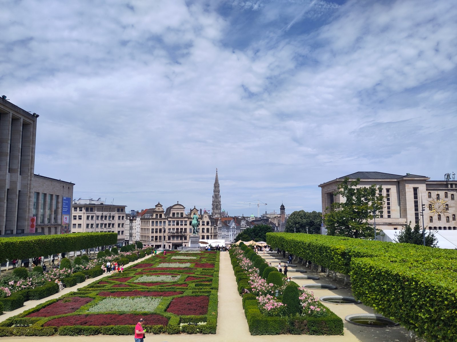 Vue depuis le mont des arts Bruxelles
