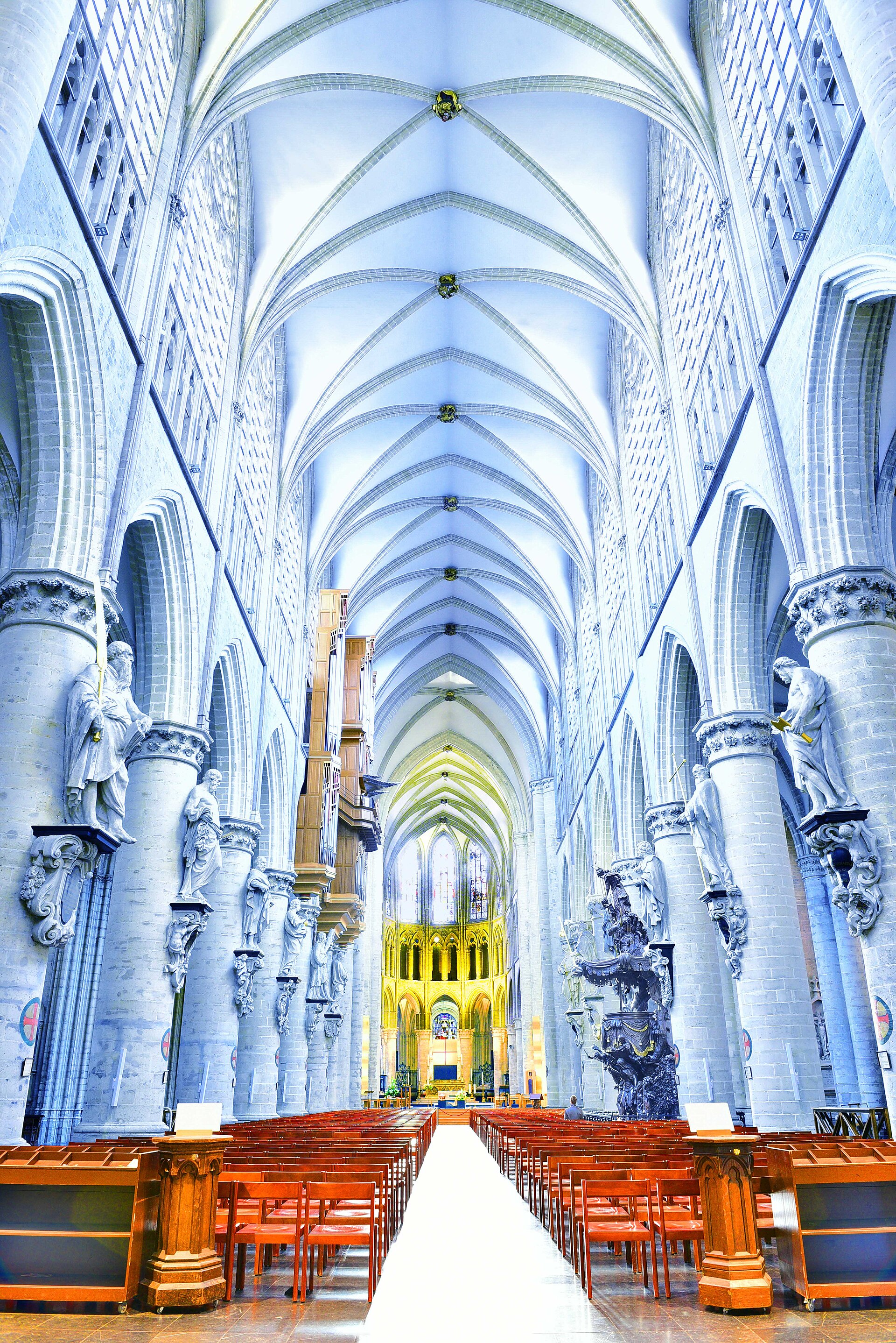 The nave of the cathedral