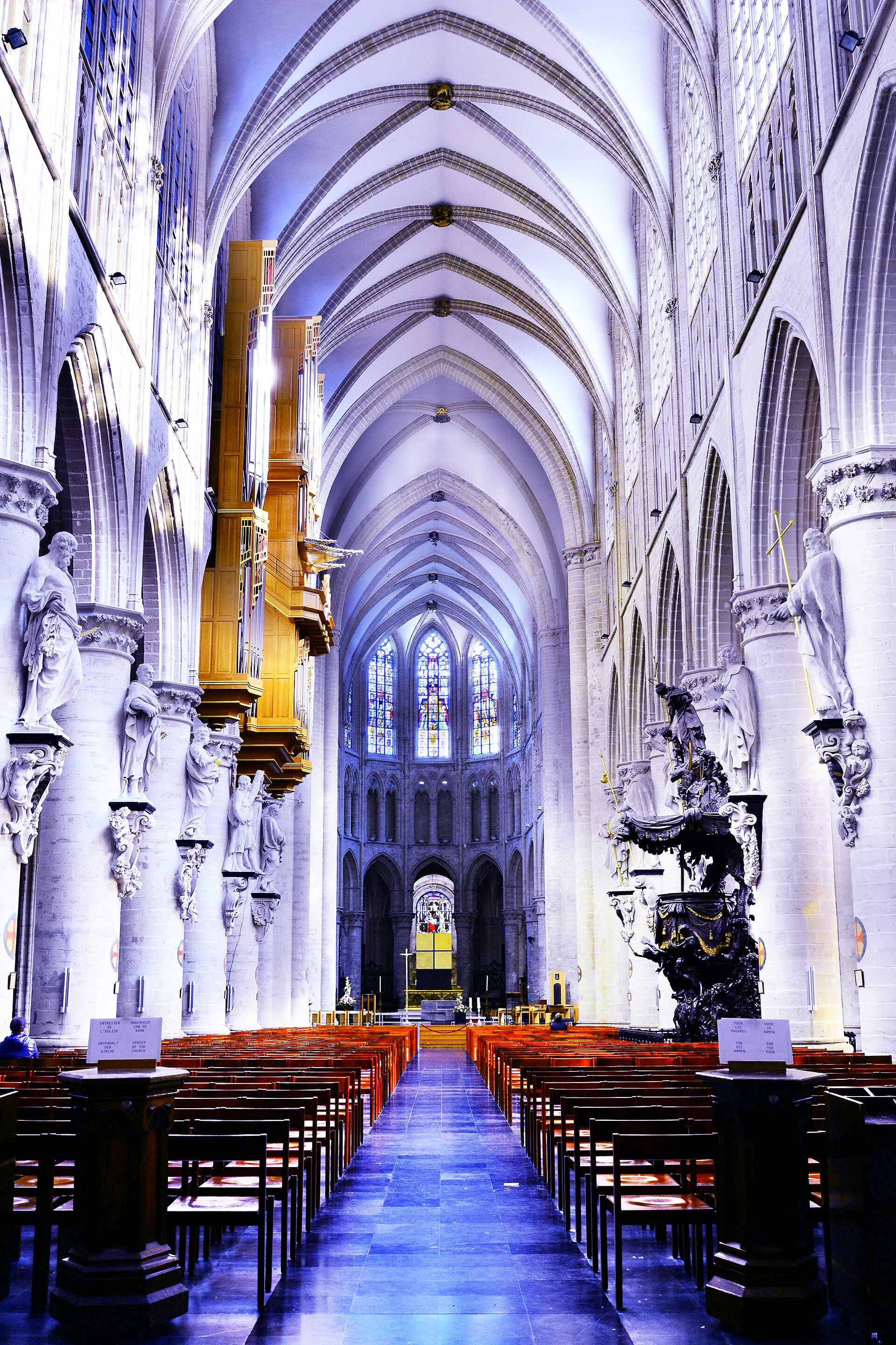The cathedral organ and nave