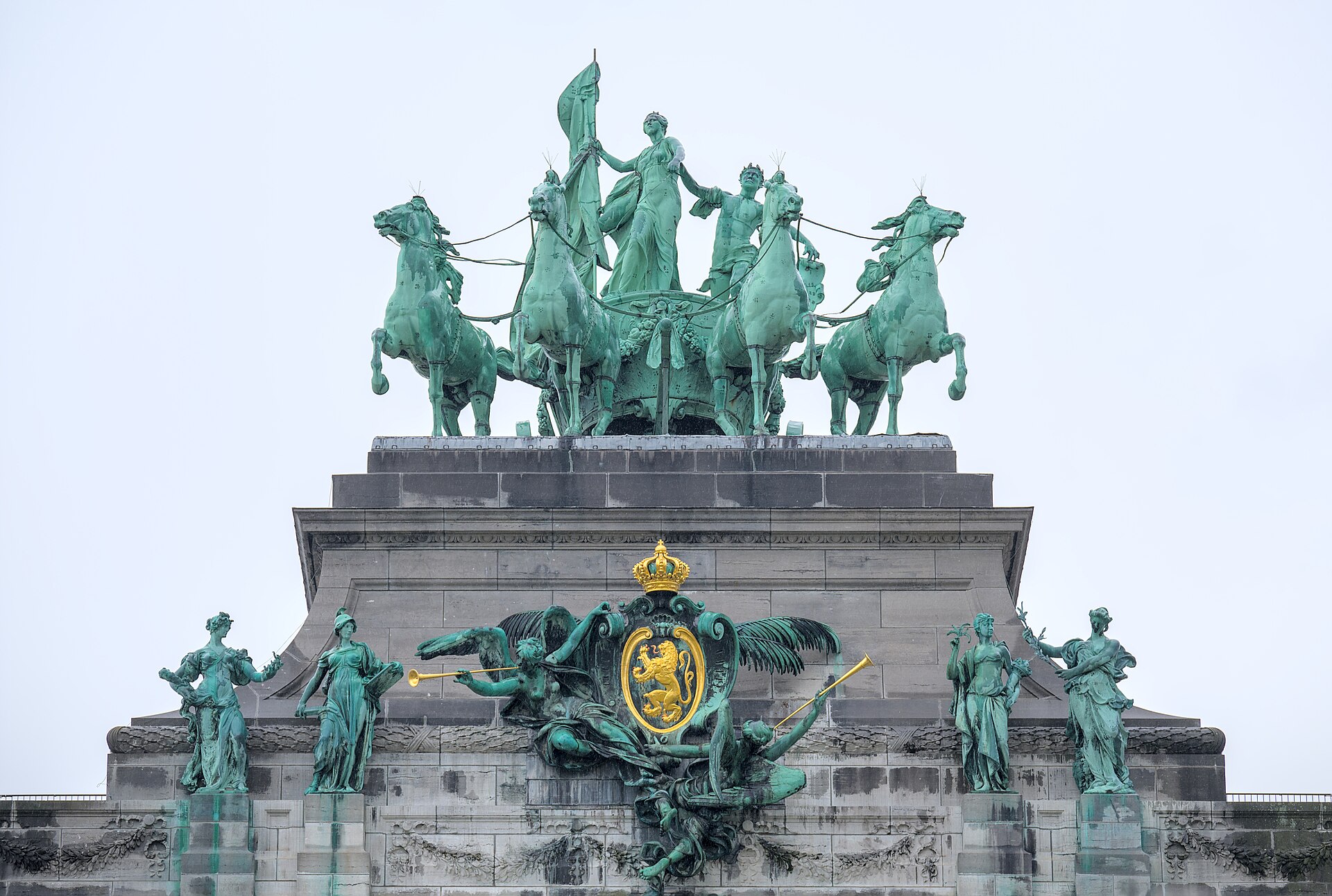 The quadriga on the Cinquantenaire arch