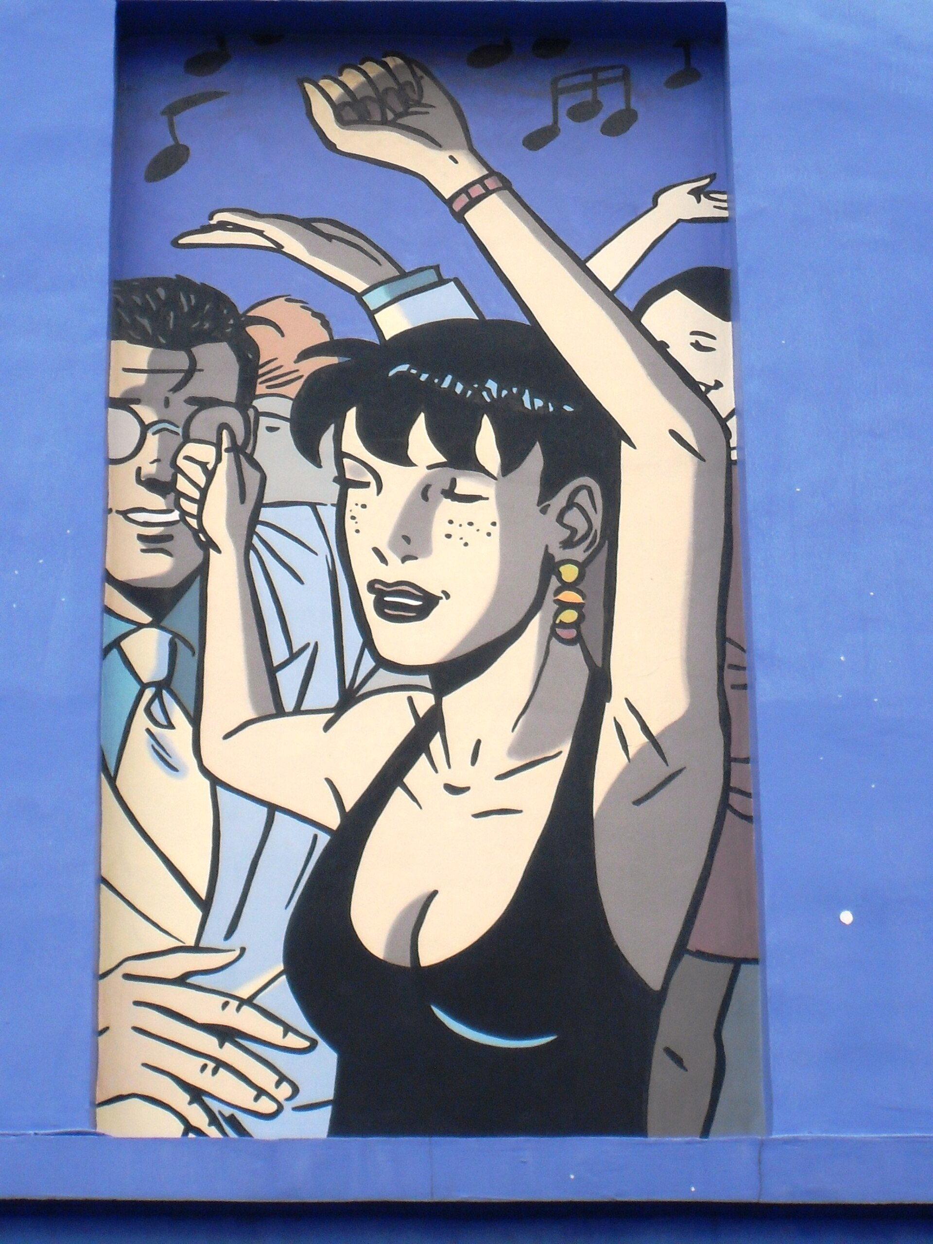A comic mural in Brussels