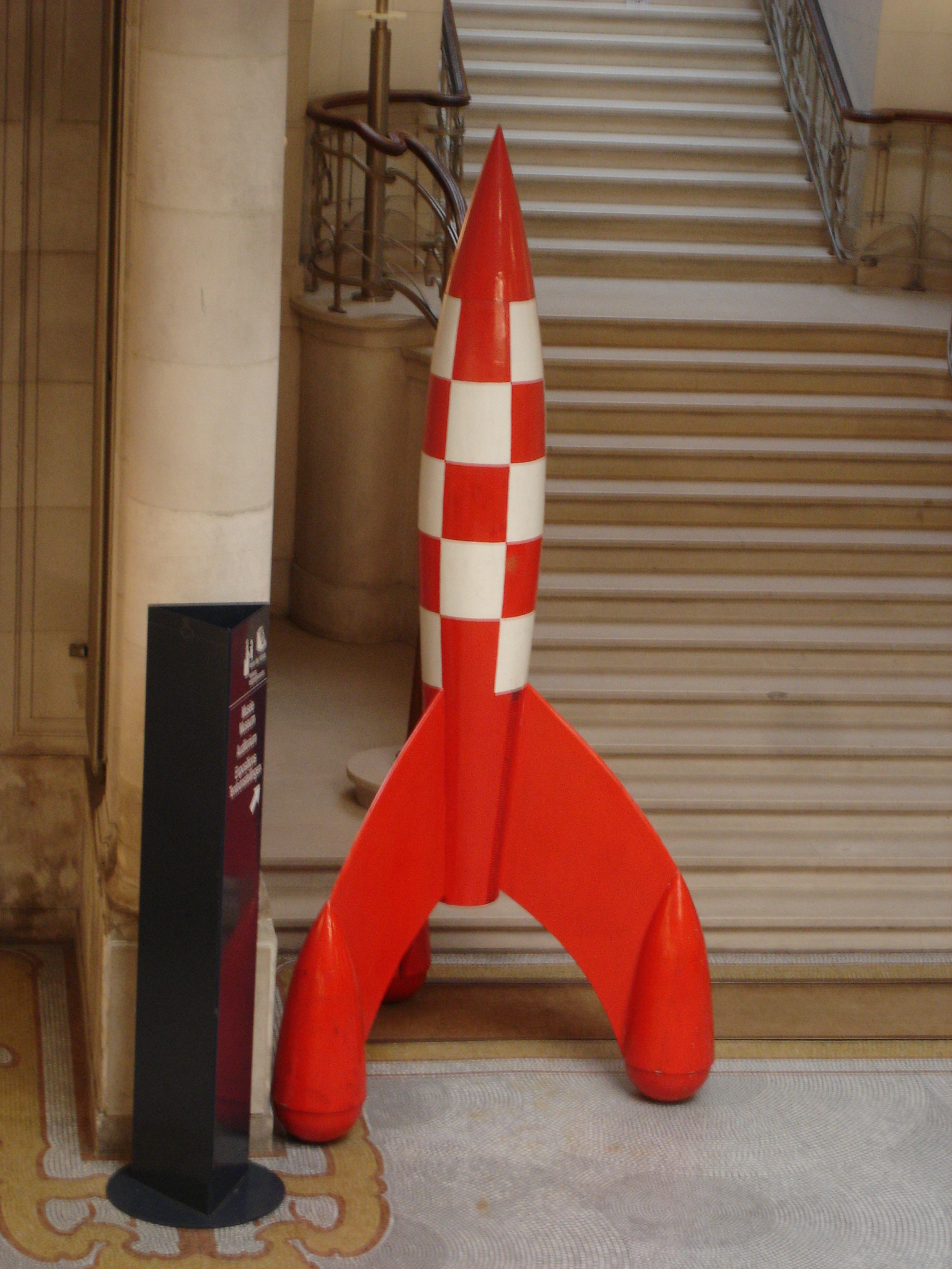 Tintin's rocket in the Comics Art Museum