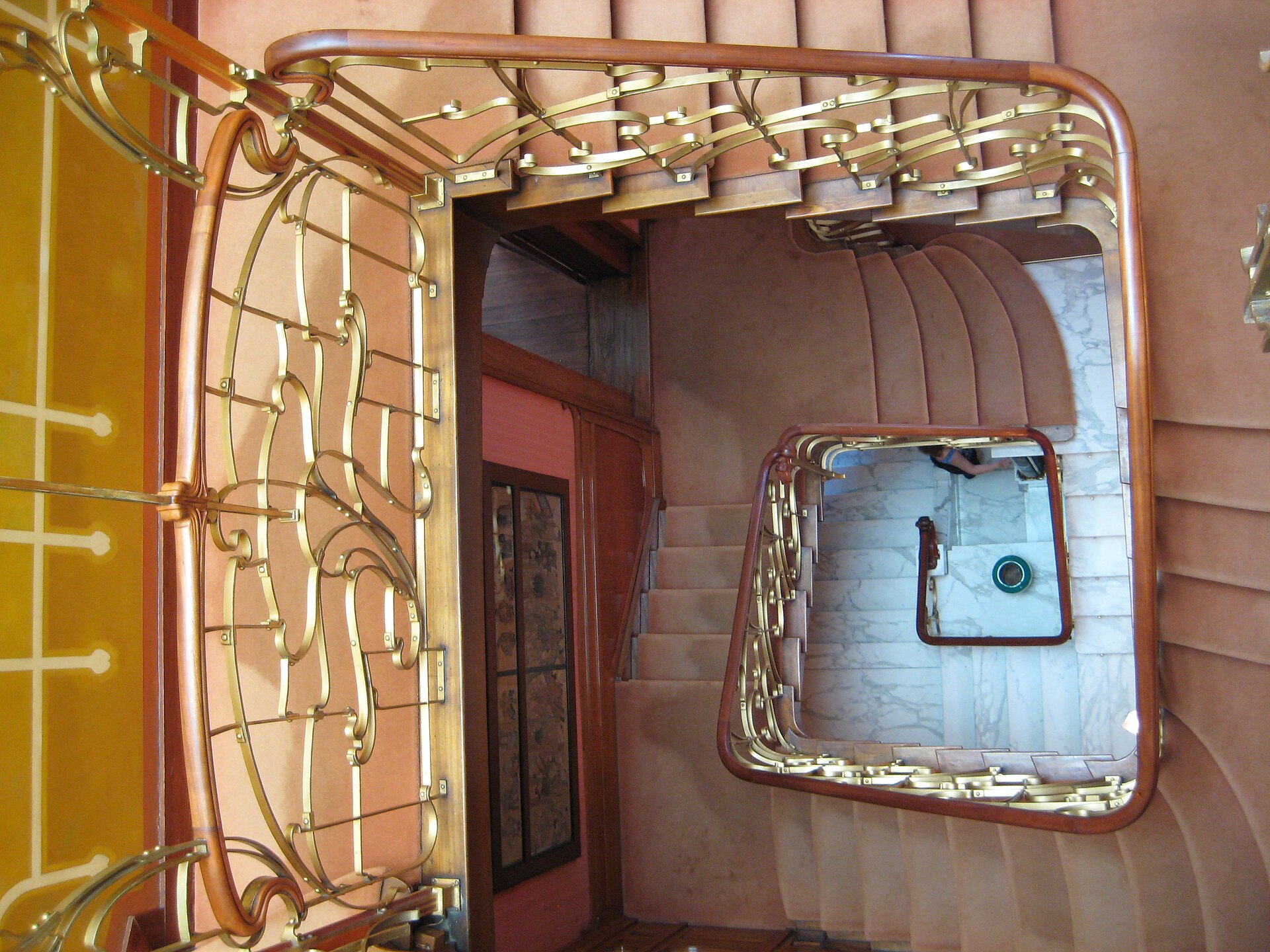 The staircase inside the Horta Museum