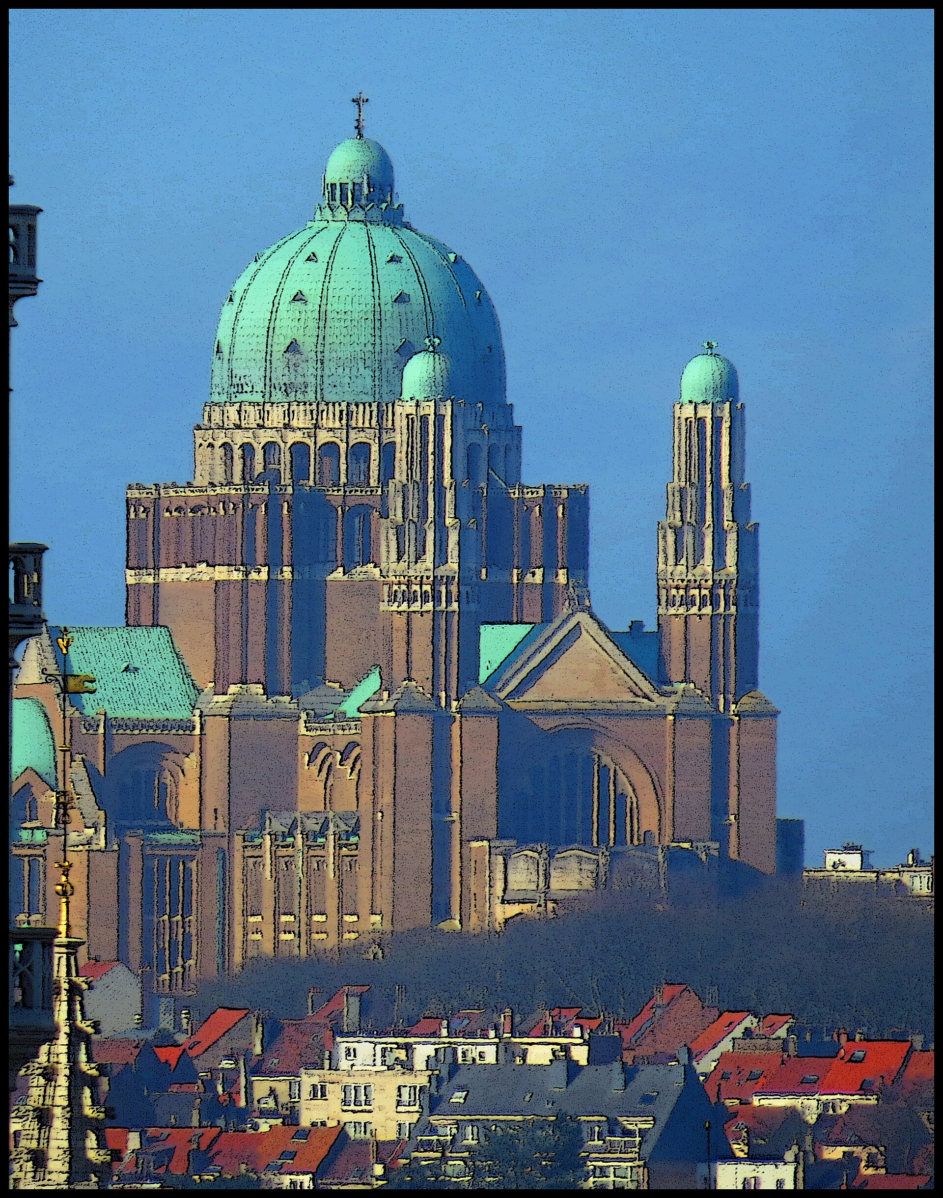 The Basilica of the Sacred Heart at Koekelberg