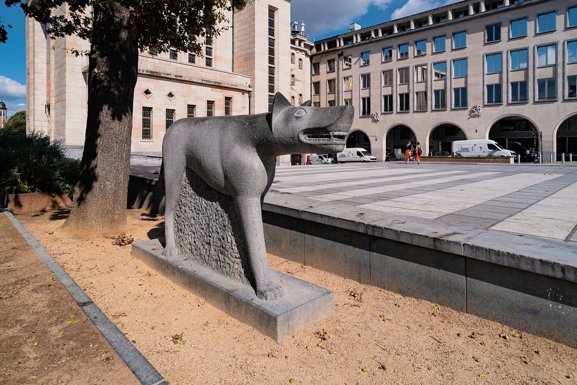 A sculpture at the Mont des Arts