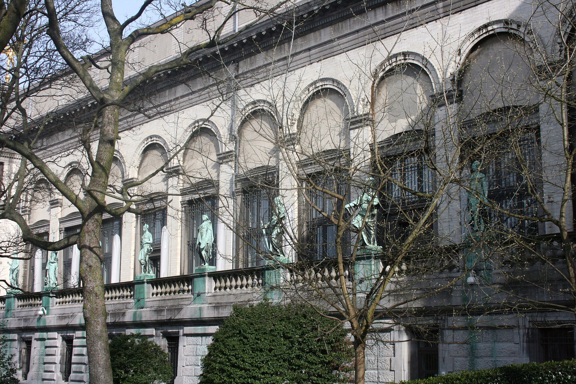 The facade of the Royal Museums of Fine Arts
