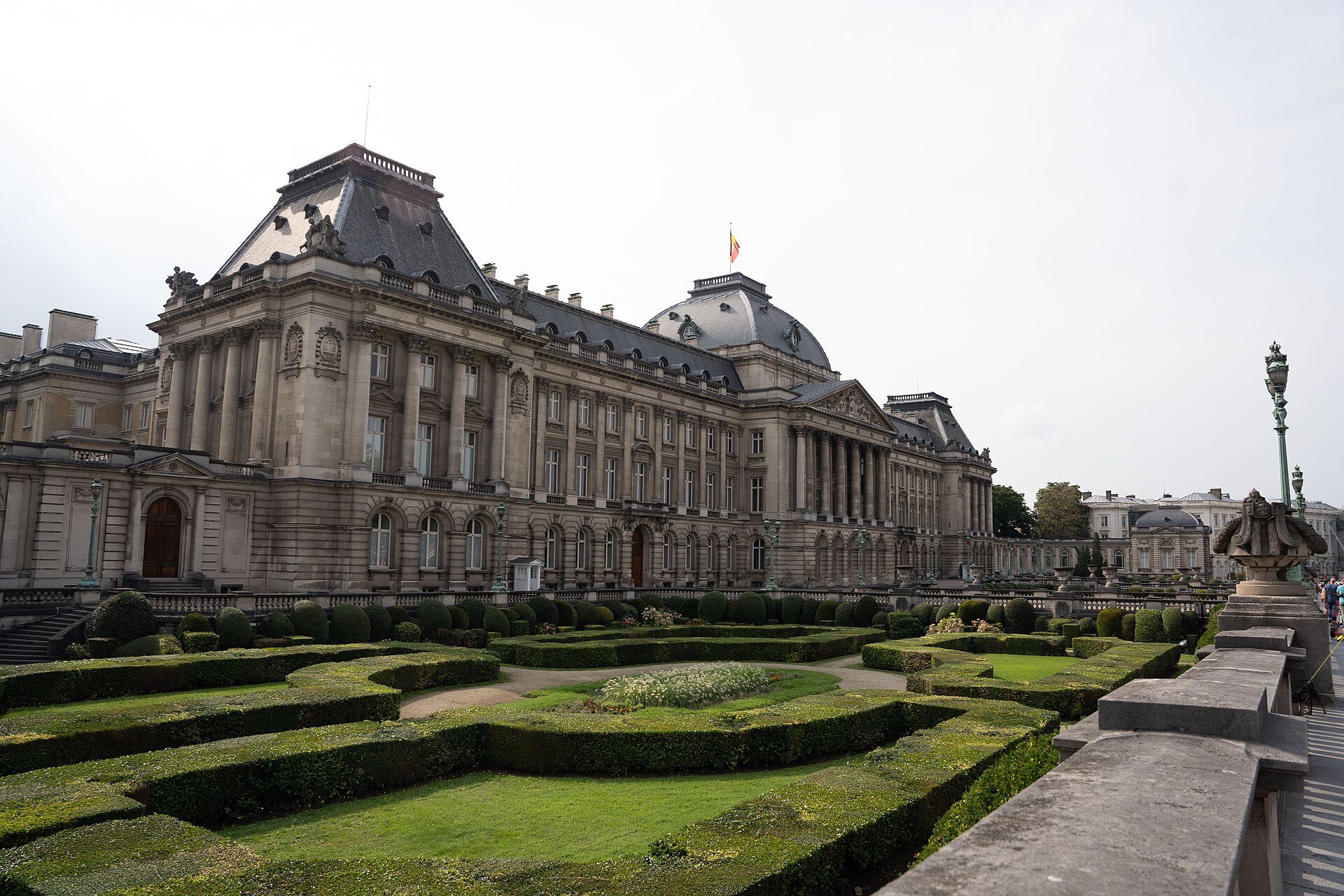 The gardens in front of the Royal Palace