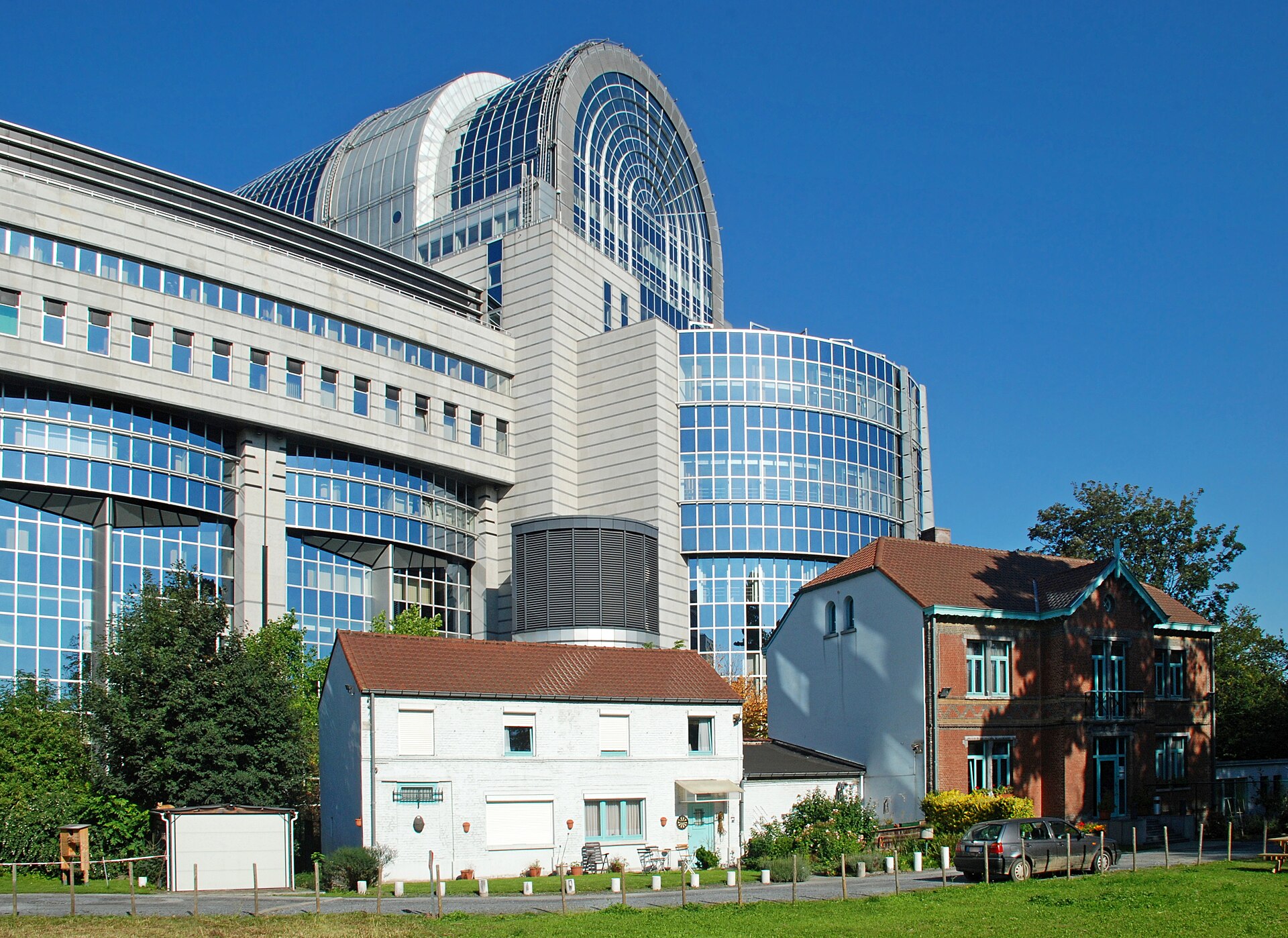 The European Parliament building in Brussels