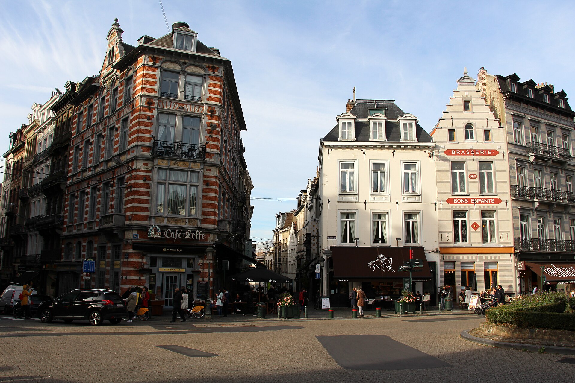 Facades on the Grand Sablon
