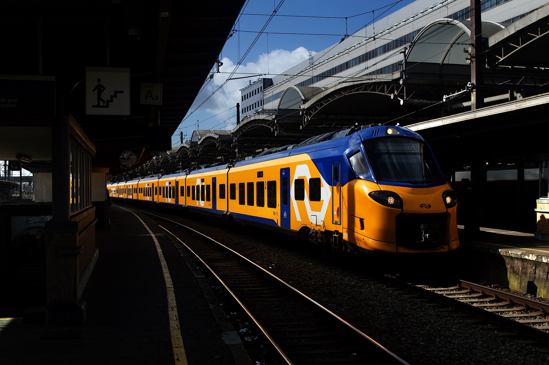 A train at Brussels-South station